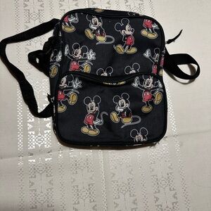 Disney Mickey Mouse Black and Red Messenger Bag